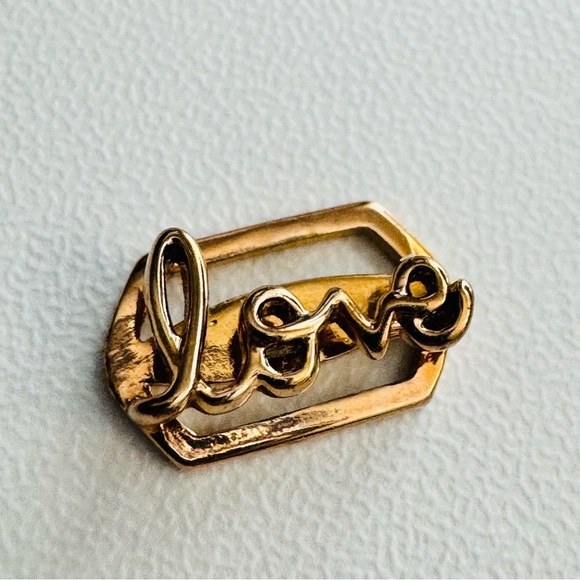 Keep Collective “Love” Script Gold Charm - Picture 2 of 3